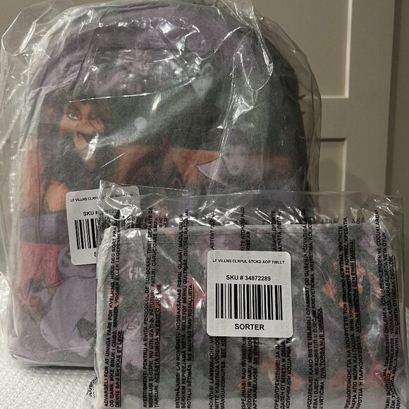 Loungefly Disney Villains Panels Mini Backpack and Wallet Set NWT